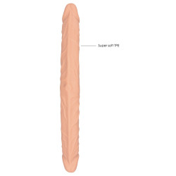 Real Rock Skin Double gode Realrock 36 x 4.4cm Flesh